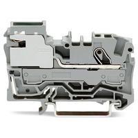 2006-7111 WAGO  TOPJOB S Series Grey, 6mm², 1-Level, Push In Termination