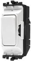 k4892-whi MK Electric 2 Way White Rocker Switch Grid Module 20A, Grid Plus Series