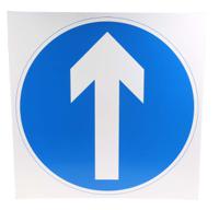 261-1028 RS PRO Plastic Right Arrow Road Traffic Sign, H450 mm W450mm