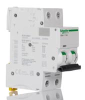 a9f54210 Schneider Electric Acti 9 iC60H MCB, 2P, 10A Curve C, 440V AC, 100 → 133V DC, 10 kA Breaking Capacity