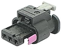 1-1718644-1 TE Connectivity, MCON 1.2 Automotive Connector Socket Black Plug-In 3 Way
