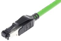 09457711125 HARTING, 3m Cat5, Green RJ45 to Male RJ45 Male, U/FTP Shielded, Terminated PVC Sheath