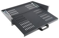 caxctt280 CAMDENBOSS Black Cantilever Shelf, 2U, 10kg Load, 446mm x 280mm