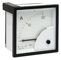 d72sd5a0-100a HOBUT D72SD Analogue Panel Ammeter 0/100A For 100/5A CT AC, 72mm x 72mm Moving Iron