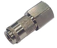 176-2003 RS PRO Nickel Plated Brass Female Quick Air Coupling, G 1/8 Female Threaded