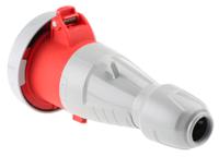 5-554-19 Legrand, P17 Tempra Pro IP66, IP67 Red Cable Mount 3P + N + E Industrial Power Socket, Rated At 32A, 415 V