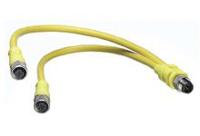 120068-0195 Molex Male 4 way M12 Micro Change to Female 3 way M12 Micro Change Sensor Actuator Cable, 3 m