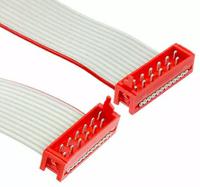 2205064-1 TE Connectivity Micro-MaTch Series Flat Ribbon Cable, 12-Way, 1.27mm Pitch, 75.5mm Length, Micro-MaTch IDC to
