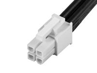 215327-1043 Molex 4 Way Male Mini-Fit Jr. to 4 Way Male Mini-Fit Jr. Wire to Board Cable, 600mm