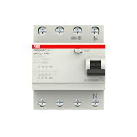 2csf204006r1630-fh204-ac-63003 ABB FH200 RCCB, 63A, 4 Pole, 30mA, Type AC, 230/400V ac