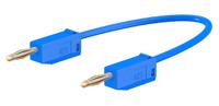280039-030-23 Staubli 2 mm Connector Test Lead, 10A, 30 V ac, 60V dc, Blue, 300mm Lead Length
