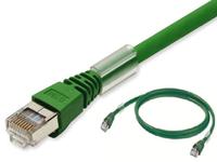 xs6w-5pur8ss500cm-g OmronXS6, 5m Cat5, Green RJ45 to Male RJ45 Male, SFTP, UTP Shielded, Terminated PUR Sheath