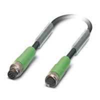 1404136 Phoenix Contact Male 8 way M8 to Female 8 way M8 Sensor Actuator Cable, 3 m