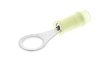 323916 TE Connectivity, PIDG Insulated Ring Terminal, M4 Stud Size, 0.1mm² to 0.4mm² Wire Size, Yellow