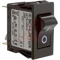 44302115 Schurter Thermal Circuit Breaker - ABT 125/250V Voltage Rating Snap In, 20A Current Rating