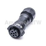 cb-06bffa-ql8mp0 Amphenol Industrial Circular Connector, 6 Contacts, Cable, Standard Connector, Socket, Female, IP68, X-LOK Series