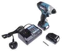 td110dwae Makita TD110DWAE - 12V Impact Driver with 2 x 2Ah Batteries Includes Charger Type G - British 3-pin