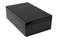 1590zgrp243bk Hammond 1590ZGRPBK Series Black Fibreglass Reinforced Polyester Enclosure, IP66, 400 x 250 x 120mm