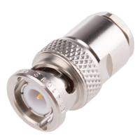 r141012000w Radiall, Plug Cable Mount BNC Connector, 50Ω, Clamp Termination, Straight Body