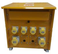 122-6707 RS PRO 10kVA Site Transformer, 400V Primary, 110 (55V Secondary, 2 x 32 A, 4 x 16 A O/P