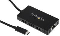hb30c3a1ge StarTech.com 3 Port USB 3.1 USB A, USB C  Hub, AC Adapter Powered, 87 x 45 x 14mm