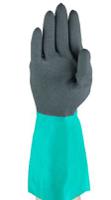 58535w09 Ansell AlphaTec 58-535W Green Nylon Nylon Glove, Size 9, Nitrile Coating