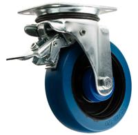 13817223 Guitel Hervieu Braked Swivel Castor Wheel, 400kg Capacity, 160mm Wheel