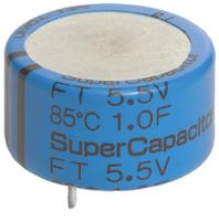 ftw0h104zf KEMET 0.1F Supercapacitor -20 → +80% Tolerance, Supercap FT 5.5V dc, Through Hole