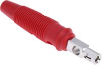 930726101 Hirschmann Test & Measurement Red Male Banana Plug, 4 mm Connector, Screw Termination, 16A, 60V dc, Nickel Plating