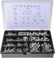 466-7720 RS PRO Stainless Steel 624 Piece Hex Drive Screw/Bolt & Nut Kit