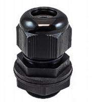 ppc7-bk080 Alpha Wire FIT Wire Management Series Black PA 6 Cable Gland, PG7 Thread, 3mm min., 6.5mm max., IP66, IP68