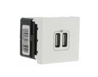 0-775-94 Legrand Mosaic White 1 Gang USB Socket, 1500mA, Indoor Use