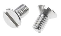 914-1661 RS PRO Slot M4 Countersunk A2 304 Stainless Steel Machine Screws DIN 963 x 8.0mm