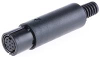463-439 RS PRO 8 Pole Miniature Din Socket, 1A, 50 V ac/dc, Female, Cable Mount