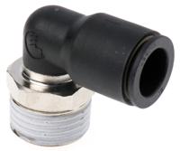 3109-12-21 Legris LF3000 Series Elbow Threaded Adaptor, R 1/2 Male to Push In 12 mm, Threaded-to-Tube Connection Style