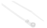 269-1890 RS PRO Cable Tie, Screw Mount, 221.3mm x 4.2 mm, Natural Nylon, Pk-500