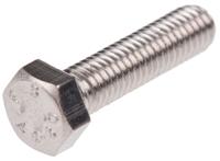 263-2211 RS PRO Plain Stainless Steel, Hex Bolt, M5 x 20mm