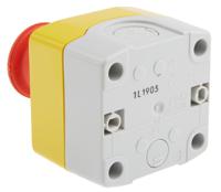 xalk178e Schneider Electric Harmony XALK Series Twist Release Emergency Stop Push Button, Surface Mount, 40mm Cutout, SPDT,