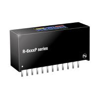 r-6250p Recom R-6 DC-DC Converter, 5V dc/ 2A Output, 9 → 32 V dc Input, 18W, Through Hole, +85°C Max Temp -40°C Min Temp