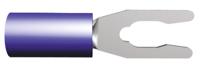 52420-1 TE Connectivity PIDG Insulated Crimp Spade Connector, 1.25mm² to 2mm², 16AWG to 14AWG, M3.5 Stud Size Nylon, Blue