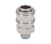 325-596 RS PRO Brass Female Pneumatic Quick Connect Coupling, BSPT 1/4 Male Threaded