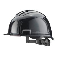 4932478917 Milwaukee Bolt 100 Black Hard Hat with Chin Strap, AdjustableVentilated