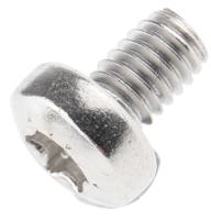 262-5910 RS PRO Hexalobular Recess M4 Pan A2 304 Stainless Steel Machine Screw ISO 14583 M4 x 6mm