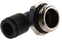 3199-10-21 Legris LF3000 Series Elbow Threaded Adaptor, G 1/2 Male to Push In 10 mm, Threaded-to-Tube Connection Style