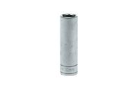 m140610-c Teng Tools 1/4 in Drive 10mm Deep Socket, 6 point, 49.5 mm Overall Length