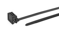 126-00426 HellermannTyton Cable Tie, 155mm x 4.6 mm, Black Nylon, Pk-500