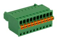 1881406 Phoenix Contact, 2.5mm Pitch, FK-MC 0.5/10-ST-2.5, 10 Way, , Pluggable Terminal Block, Plug, Cable Mount, Spring Cage