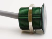 259-1143 RS PRO Illuminated Piezo Switch, Momentary (NO), SPST, IP69, Flexible Wire, 200mA, -20 → +75°C Green