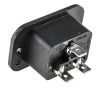 776-9135 RS PRO C20 Panel Mount IEC Connector Male, 20A, 250 V