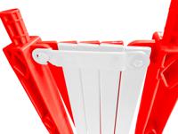 cbr-801-sbs Viso Red/White Polypropylene Extendable Barrier
